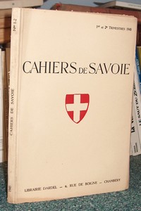 19 - Revue de Savoie - Cahiers de Savoie 1er et 2ème trimestre 1945