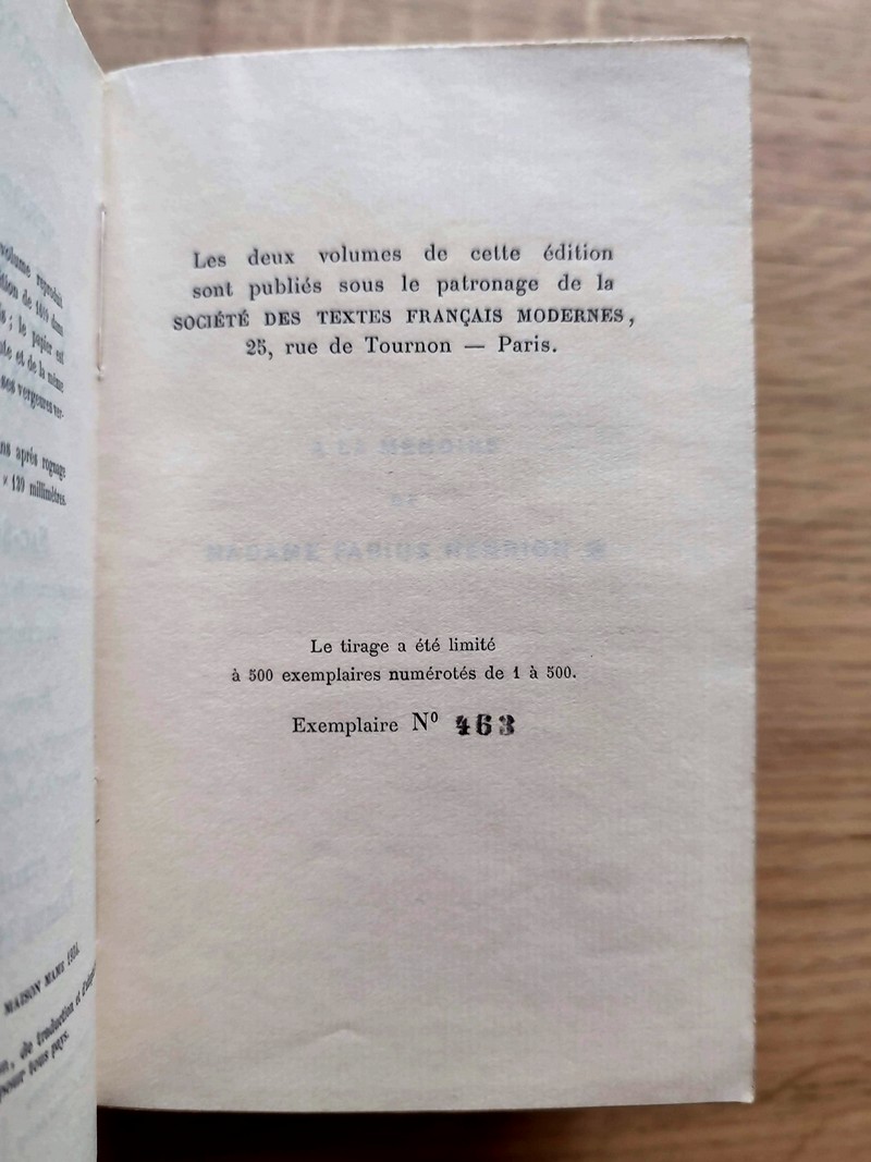 Introduction à la vie dévote. Fac-similé de l'unique exemplaire actuellement connu de l'édition de 1619. Dernière édition, reveuë, corrigée & augmentée par l'Autheur, durant ses Prédications à Paris