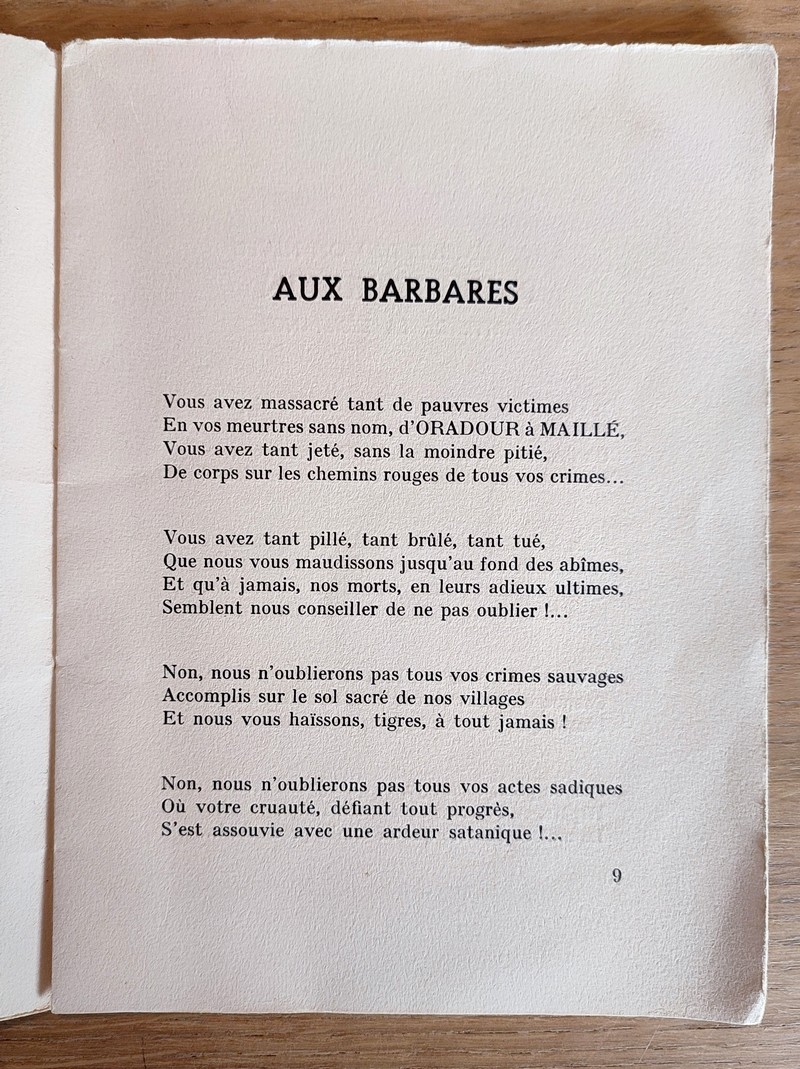 Leurs Victimes... Poèmes