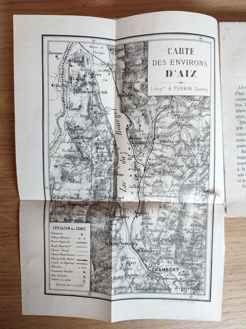 Aix les Bains, Marlioz et leurs environs. Nouveau guide médical et pittoresque contenant tous les renseignements nécessaires aux baigneurs et aux touristes, avec les tarifs de l'établissement thermal et du Casino, des bateaux, voitures, ânes...