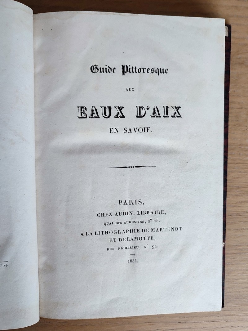 Guide pittoresque aux eaux d'Aix en Savoie