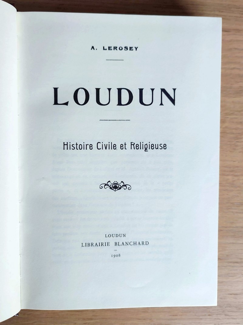 Loudun. Histoire civile et religieuse