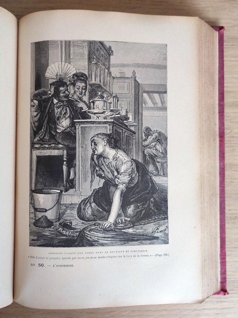 L'assommoir (2 volumes), Une page d'amour (1 volume). Tome 4 des oeuvres complètes illustrées, Ne varietur, Les Rougon-Macquart
