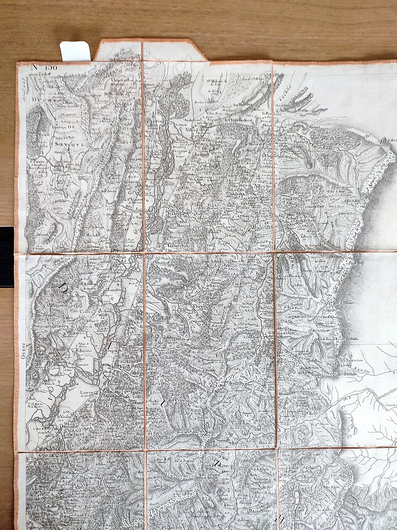 Carte de l'Académie dite de Cassini N° 150 Fort Barreaux