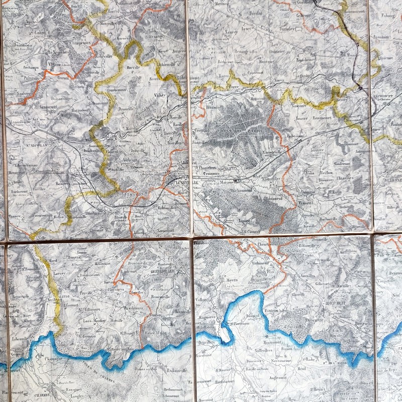 Carte topographique du Département de la Meurthe, 1850