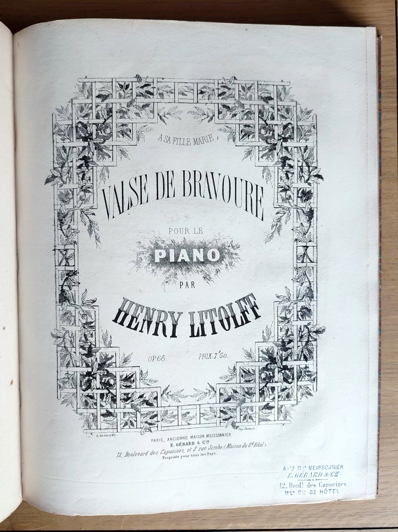 Oeuvres pour piano (recueil de partitions)