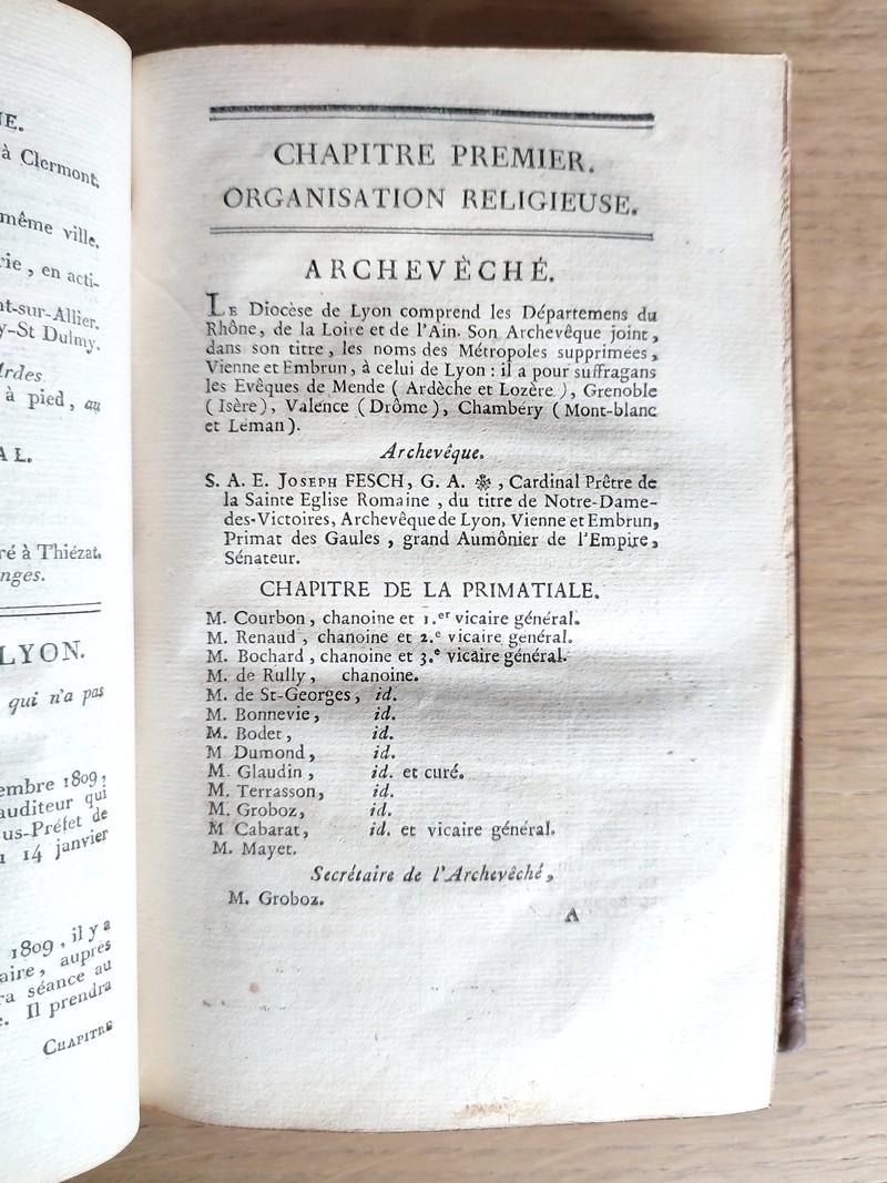 Almanach historique et politique de la ville de Lyon et du département du Rhône pour l'année 1811