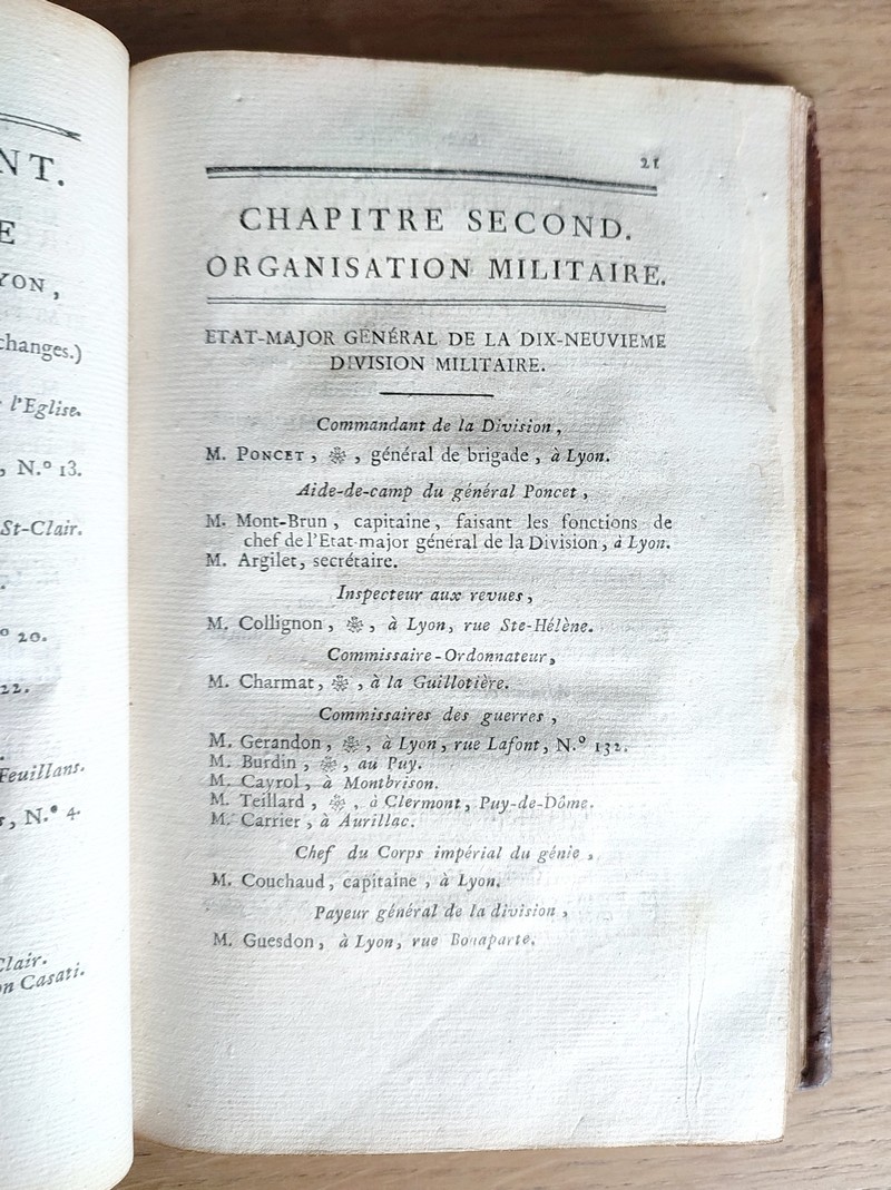 Almanach historique et politique de la ville de Lyon et du département du Rhône pour l'année 1811