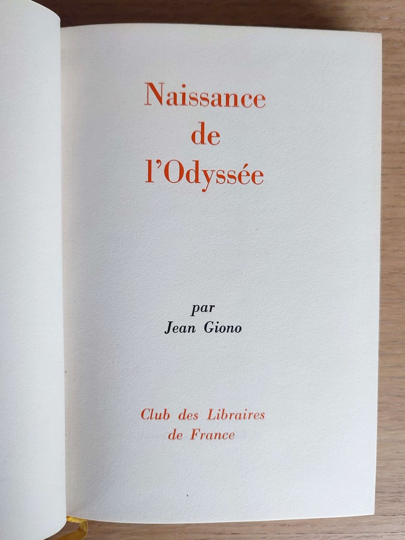 Naissance de l'Odyssée