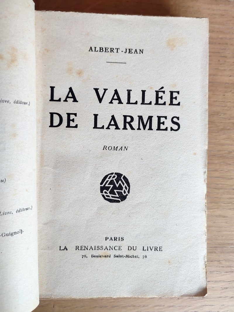 La vallée de larmes