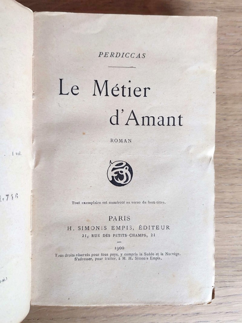 Le métier d'amant