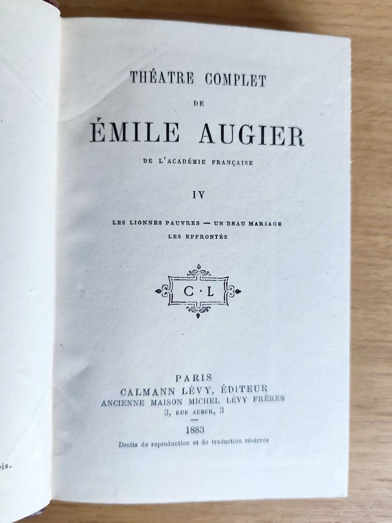 Théâtre complet (6 volumes)