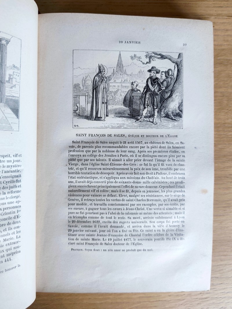 Vie des Saints pour tous les jours de l'année avec une pratique de piété pour chaque jour