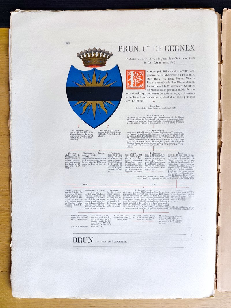 Armorial et Nobiliaire de l'Ancien Duché de Savoie (Tome I - livraison 17 INCOMPLÈTE)
