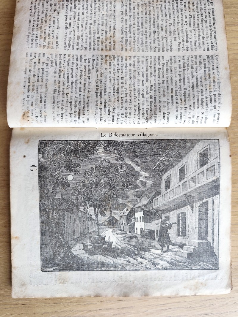 Le Véritable Messager Boiteux de Berne et Vevey, pour l'An de grâce 1855. Almanach historique. 110e année