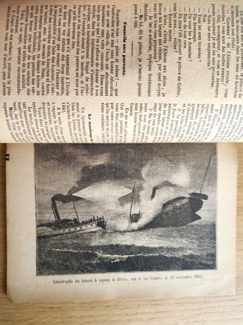 Le Véritable Messager Boiteux de Berne et Vevey, pour l'An de grâce 1885. Almanach historique. 178e année
