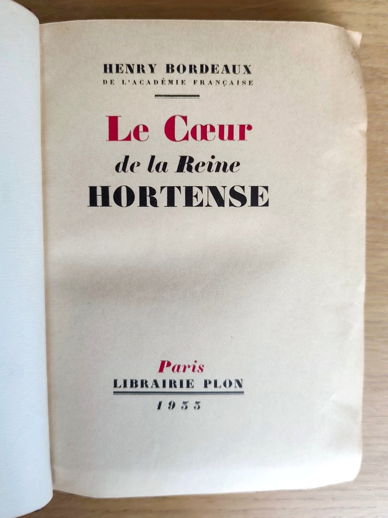 Le coeur de la Reine Hortense