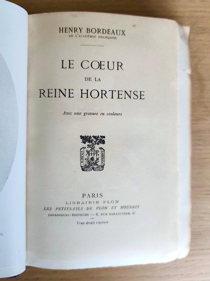 Le coeur de la Reine Hortense