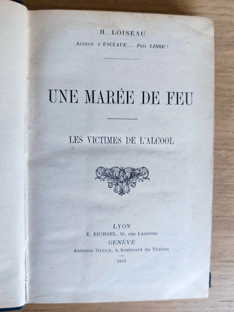 Une marée de feu. Les victimes de l'alcool