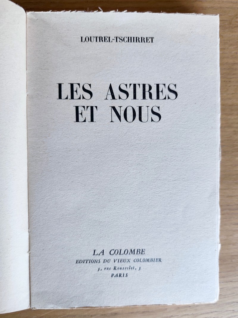 Les astres et nous