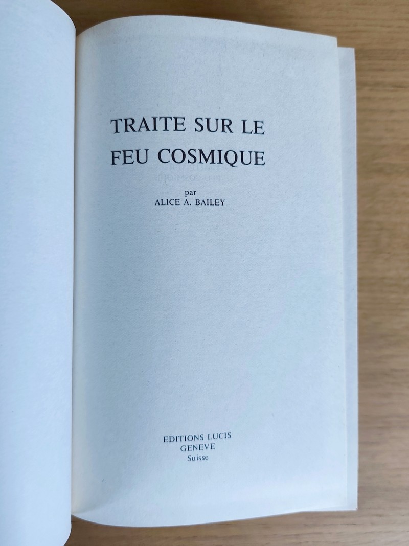 Traité sur le feu cosmique