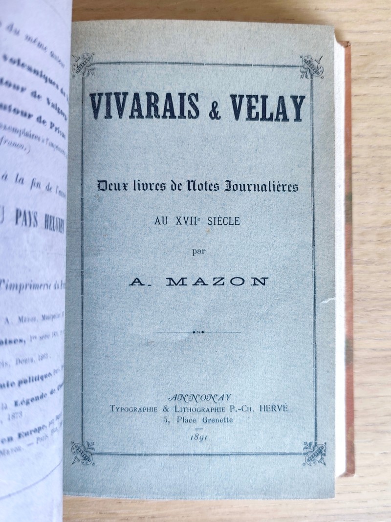 Voyage dans le Midi de l'Ardèche - Vivarais & Velay, Deux livres de notes journalières au XVIIe siècle - Les Muletiers du Vivarais et du Velay