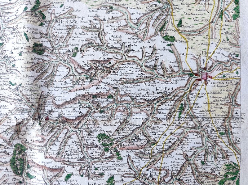 Carte de l'Académie dite de Cassini N° 100 Luçon