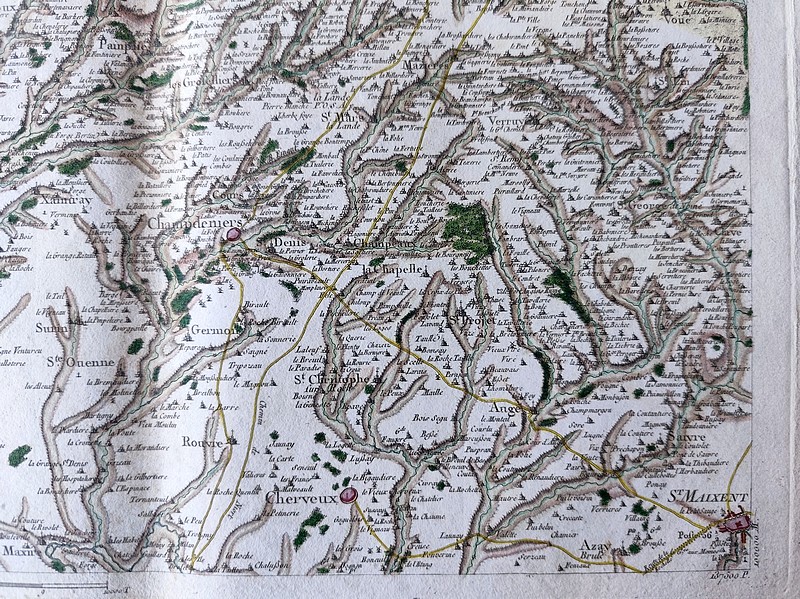 Carte de l'Académie dite de Cassini N° 100 Luçon