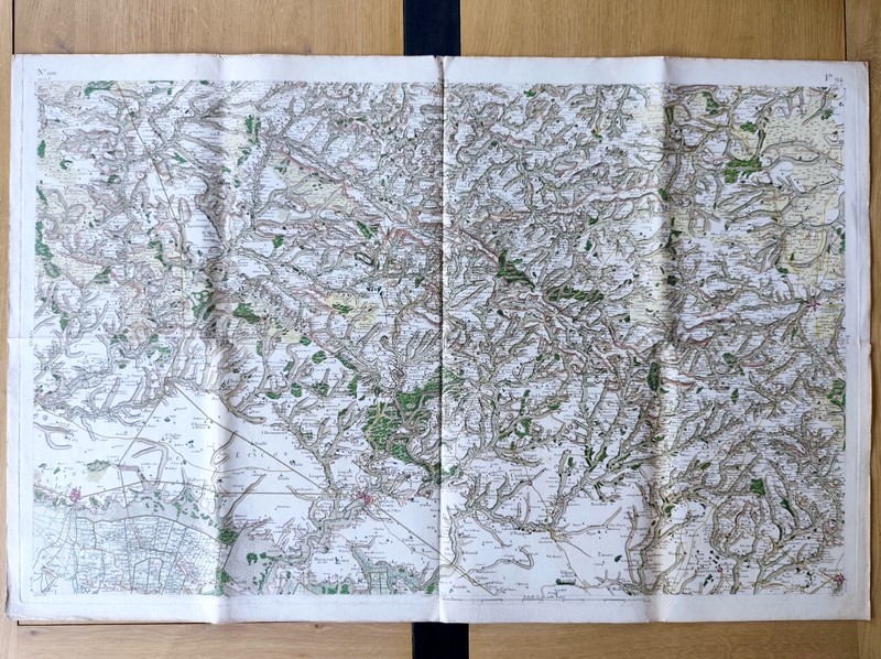 Carte de l'Académie dite de Cassini N° 100 Luçon