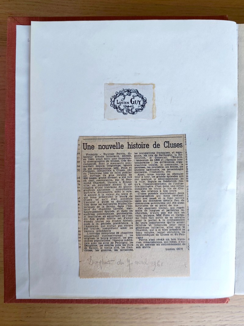 Monographie de Cluses