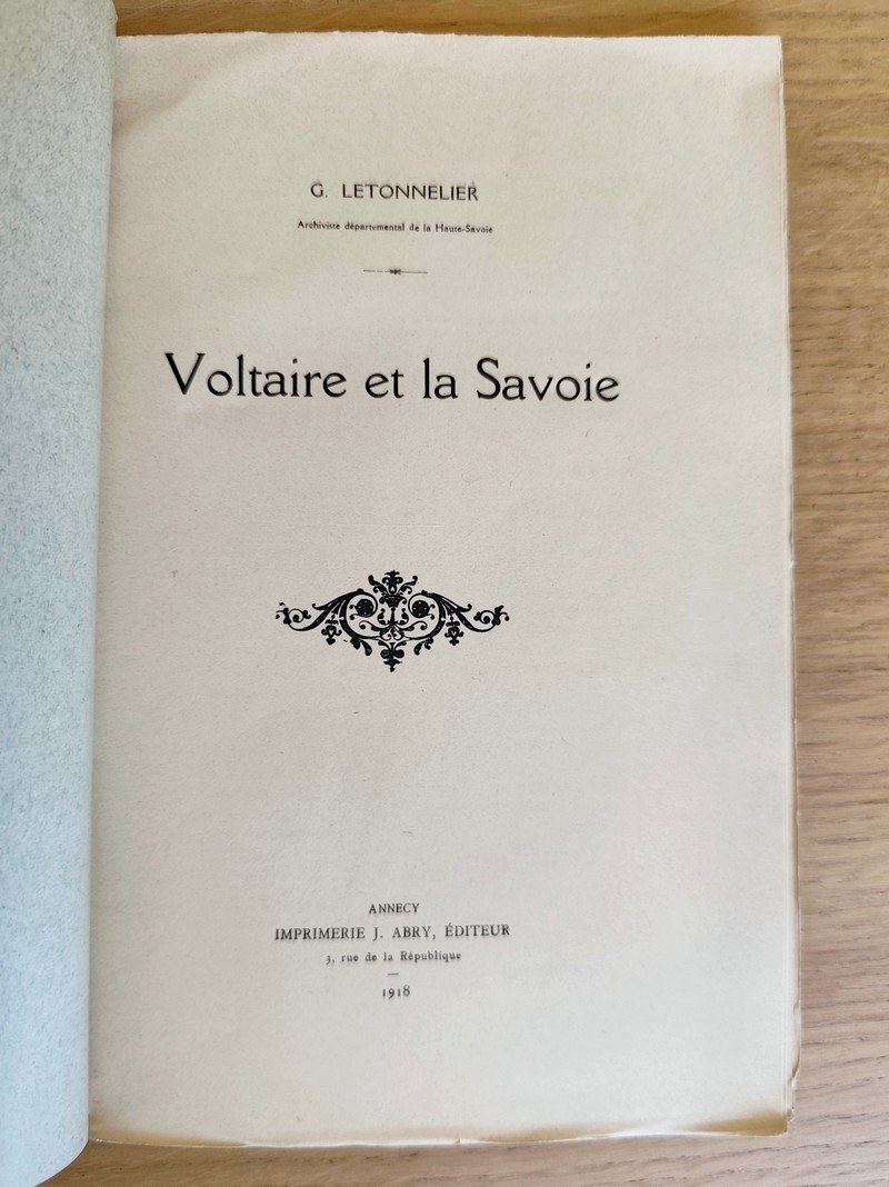 Voltaire en Savoie