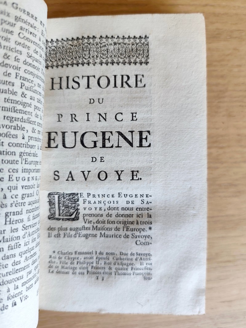 Histoire de la dernière Guerre et des négociations pour la Paix, contenant tout ce qui s'est passé de plus important en Italie, sur le Rhin, en Pologne & dans la plupart des cours de l'Europe avec la Vie du Prince Eugène de Savoye (5 volumes)