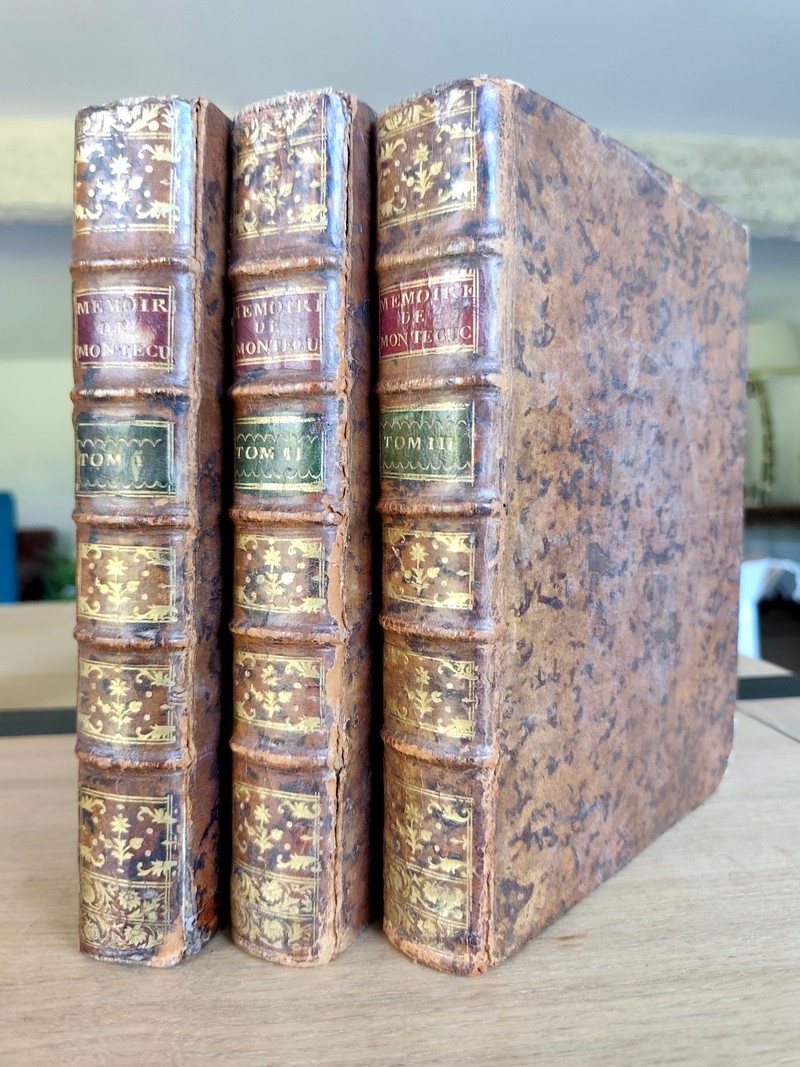 Commentaires sur les Mémoires de Montecuculi, Généralissime des Armées, & Grand-Maitre de l'Artillerie de l'Empereur (3 volumes)
