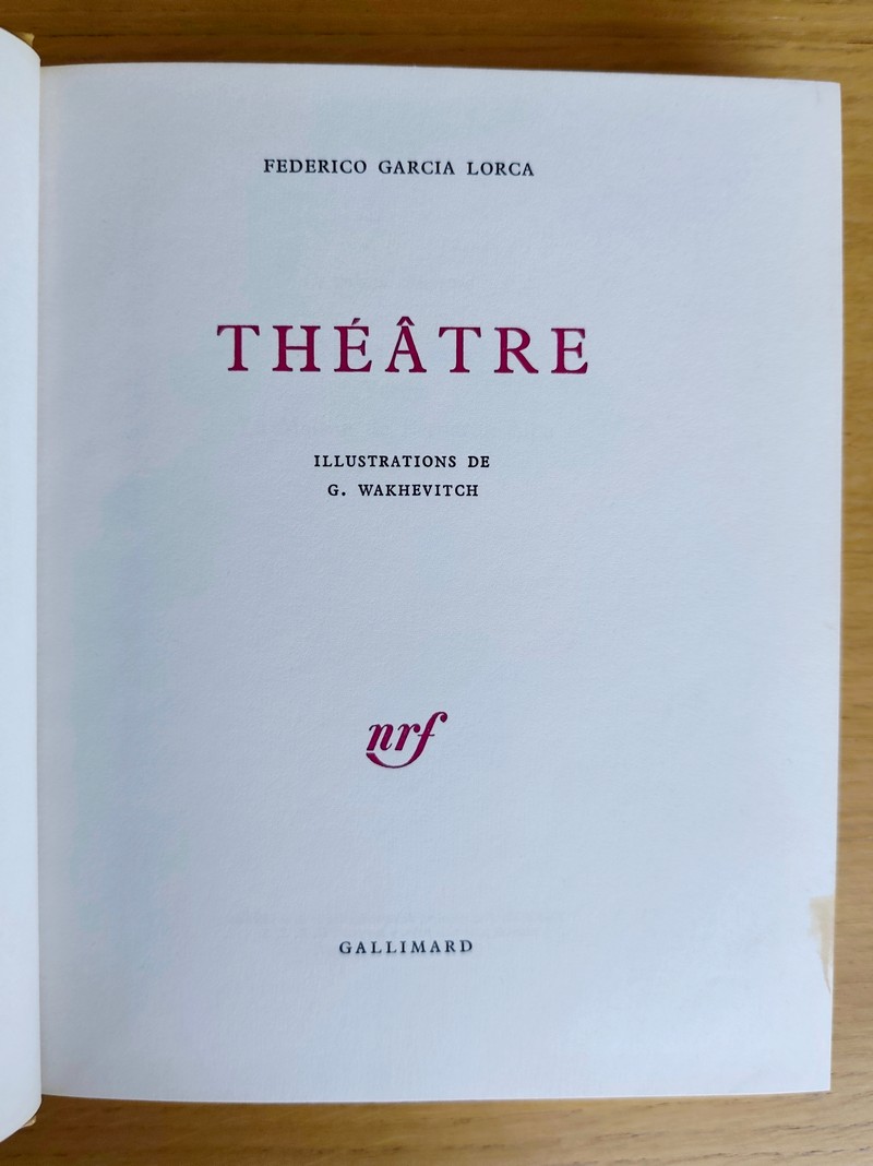 Théâtre : Noce de sang - Yerma - La maison de Bernarda Alba
