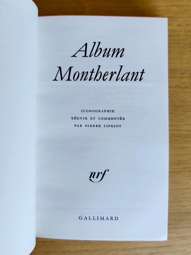 Album Montherlant