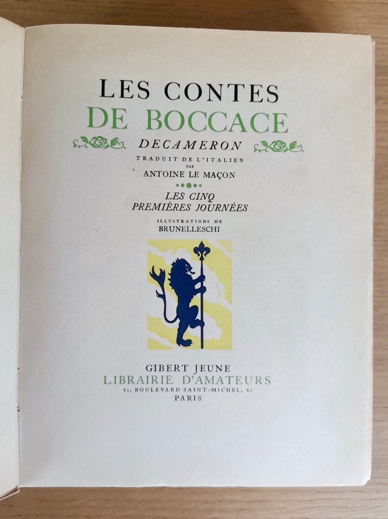 Les contes de Boccace - Decameron (2 volumes) : les cinq premières journées - les cinq dernières journées