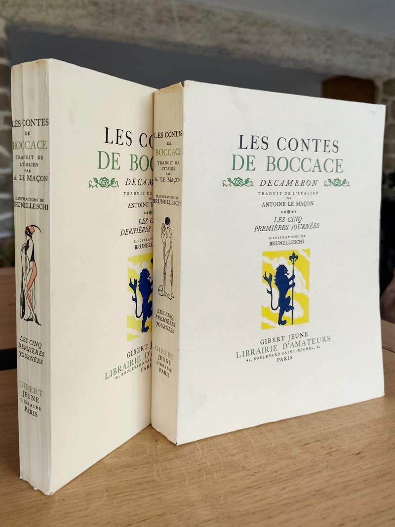 Les contes de Boccace - Decameron (2 volumes) : les cinq premières journées - les cinq dernières...