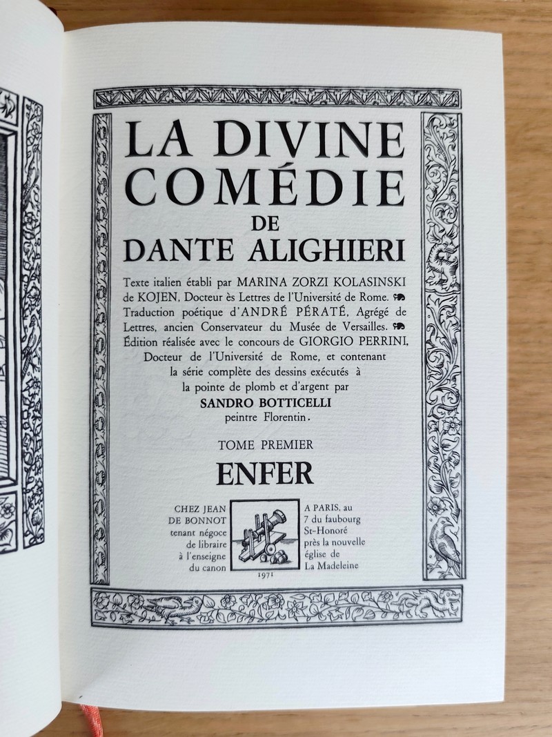 La Divine Comédie (3 volumes) L'Enfer - Le Purgatoire - Le Paradis