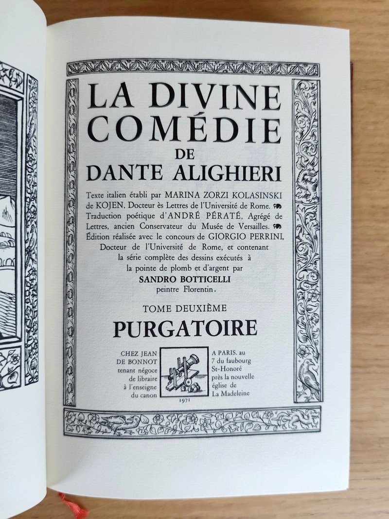 La Divine Comédie (3 volumes) L'Enfer - Le Purgatoire - Le Paradis