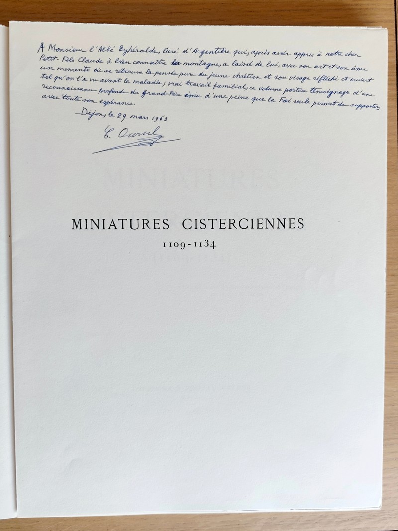 Miniatures cisterciennes 1109 - 1134