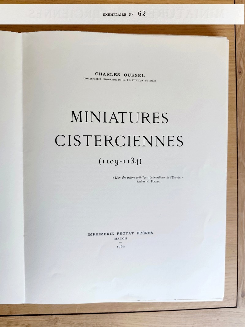 Miniatures cisterciennes 1109 - 1134