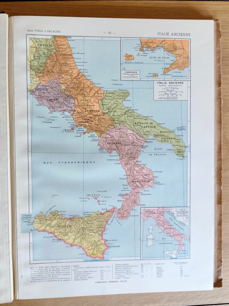 Atlas classique Vidal-Lablache, nouvelle édition conforme aux traits de Paix