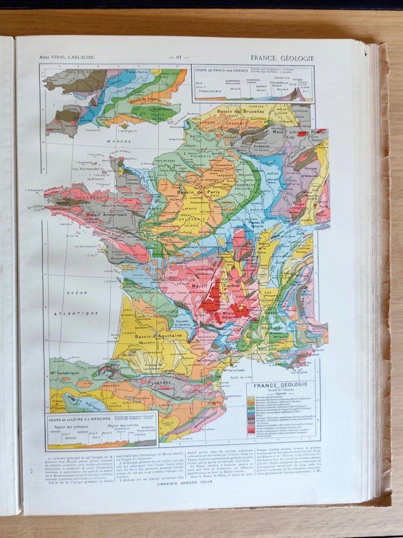 Atlas classique Vidal-Lablache, nouvelle édition conforme aux traits de Paix