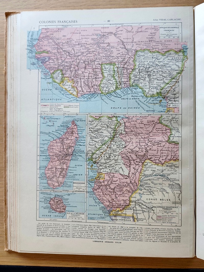 Atlas classique Vidal-Lablache, nouvelle édition conforme aux traits de Paix