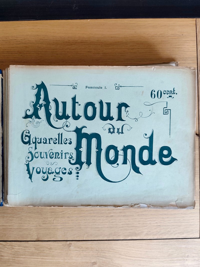 Autour du Monde, aquarelles, souvenirs des voyages. Japon - Russie...