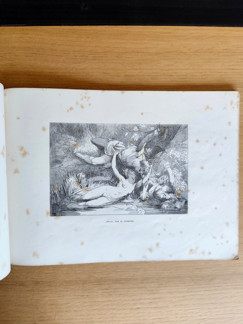 Prime du journal Les Modes Parisiennes. Les artistes contemporains, cinquante tableaux & sculptures dessinés par les artistes exposants, gravés par Boetzel
