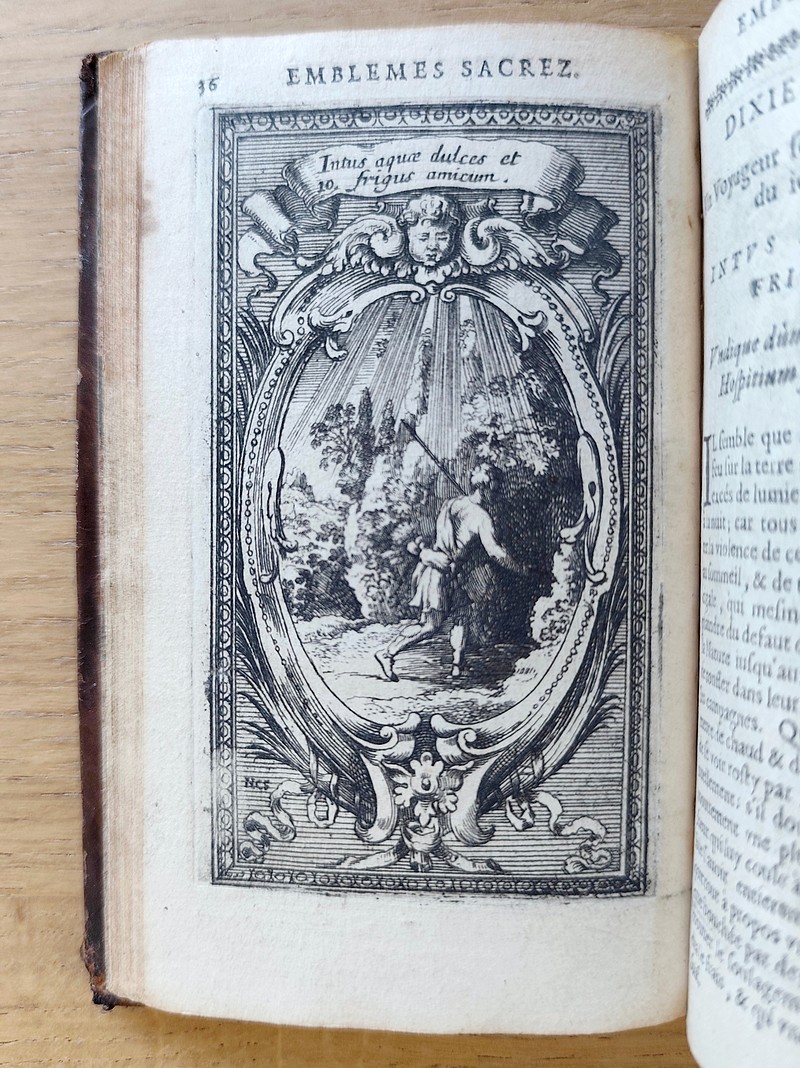 Le Paradis terrestre ou emblèmes sacrez de la solitude. Avec un recueil des plus beaux vers latins & françois sur la solitude, la plus part non encore imprimez. Relié avec La Chartreuse ou la Saincte solitude