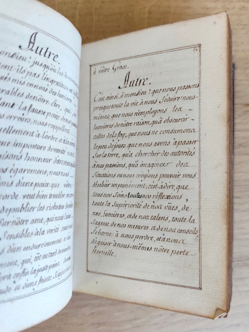 Manuscrit de Prières Chrétiennes (manuscrit)