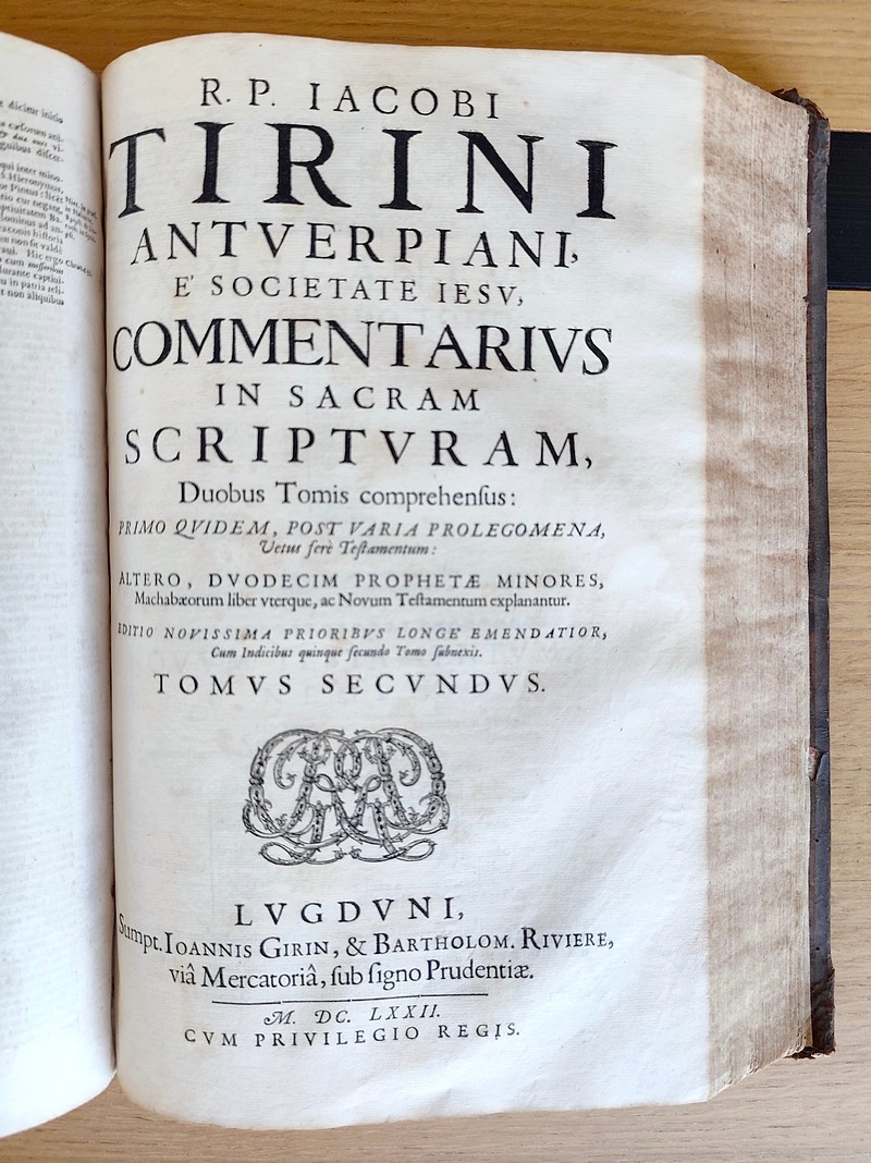 Antuerpiani e societate Jesu, commentaris in sacram scripturam (2 volumes in folio en 1)