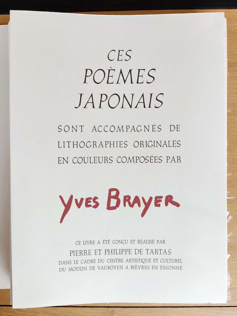 Myriade de feuilles assemblées du Pays du Soleil Levant. Poèmes japonais. Avec une introduction au Jardin Lyrique japonais par André Berry